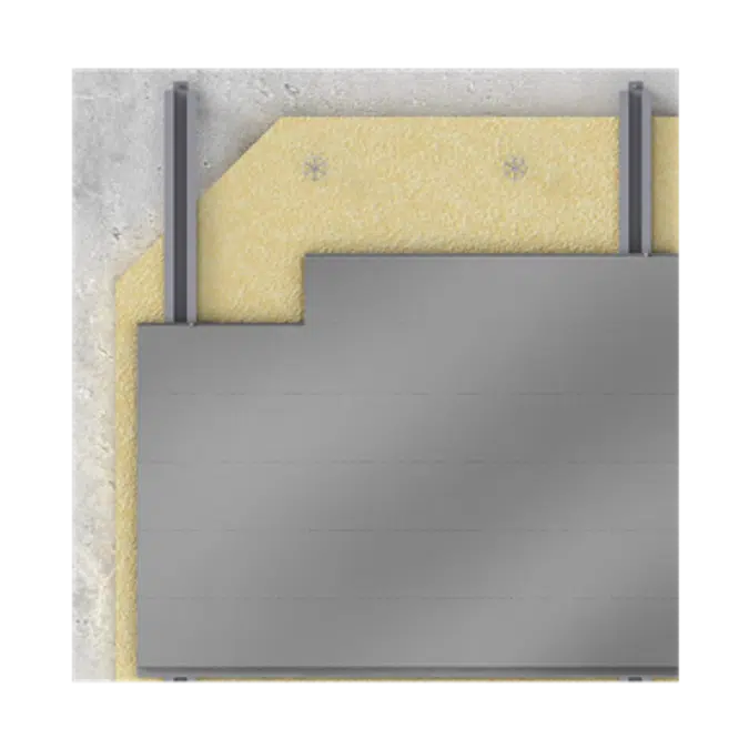 Overcladding with steel alu sidings in horizontal pos with insulation