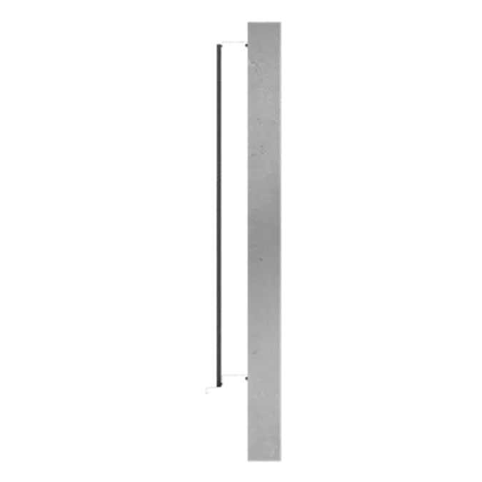 Overcladding with steel or aluminium sidings in vertical position