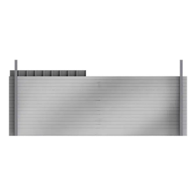 Double skin with steel alu siddings vertical position trays insulation