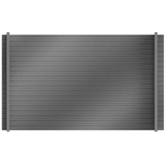 Steel single skin cladding in horizontal position