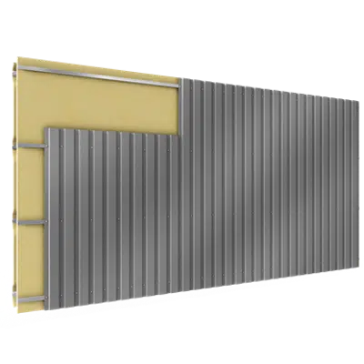 Image for Cladding with 2 skins