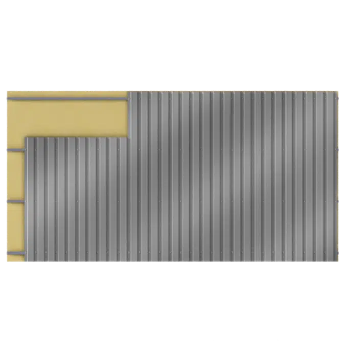 Cladding with 2 skins