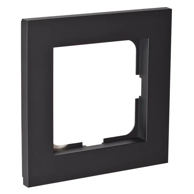 BIM objects - Free download! Combination frame 1-gang PLUS BLK RAL9005 ...