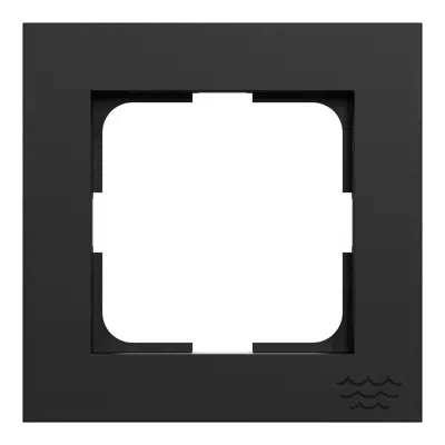Image for Combination frame 1-gang Ocean Plastic Plus Black RAL9005
