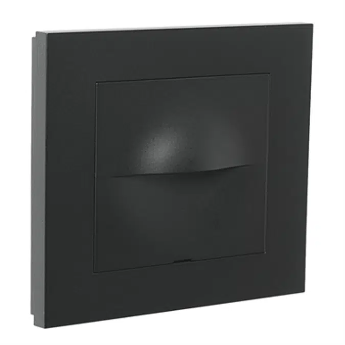 Orientation /nightlight PLUS flush BLK RAL9005