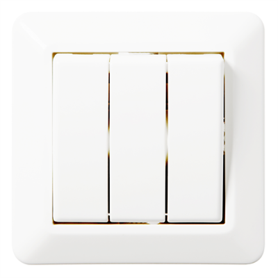 Image for 3-circuit switch RS16 flush PW RAL9003