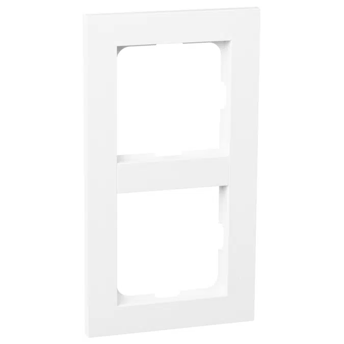 PLUS 2-gang frame PW RAL9010