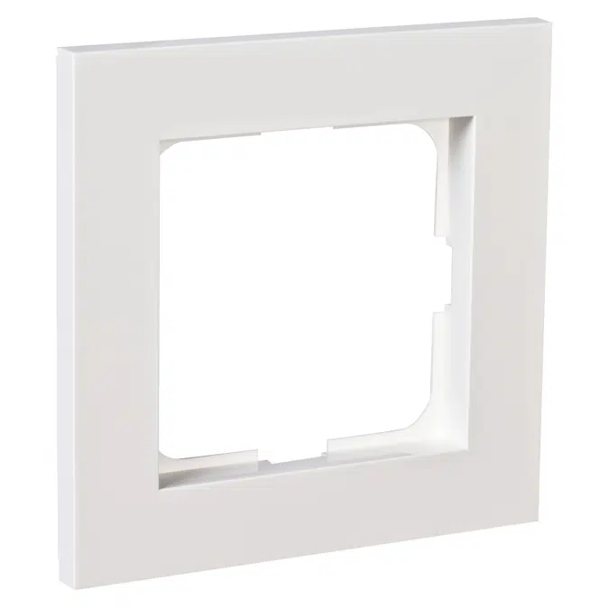 PLUS 1-gang frame PW RAL9010