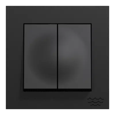 画像 2-circuit switch Ocean Plastic PLUS flush RAL9005