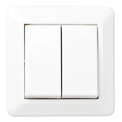 kép a termékről - Double stage switch RS16 flush PW RAL9003