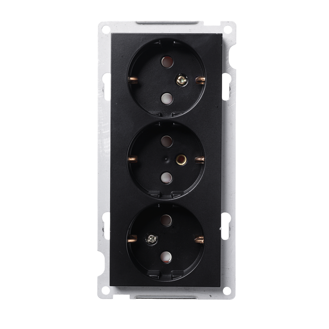 BIM objects - Free download! PLUS triple Schuko socket-outlet BLK ...