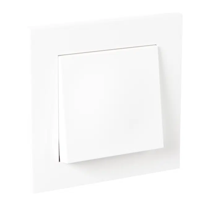 PLUS switch 1-pole/two-way screwless PW RAL9010