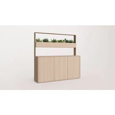 Image for mod system - config 18 - Divider with storage & planter