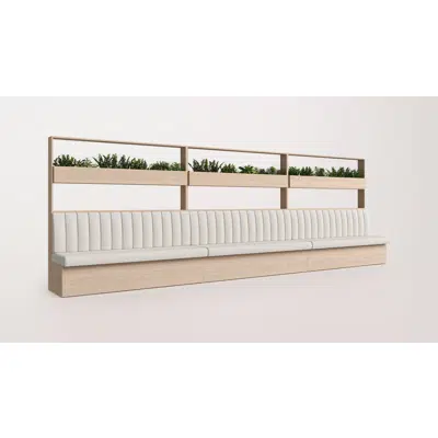 Image for mod system - config 1 - Divider with banquette seating