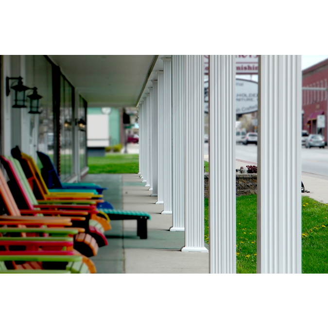 BIM objects Free download! Fluted Square Aluminum Porch Columns