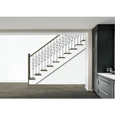 billede til EAC Modern Double Wide Rectangular Baluster