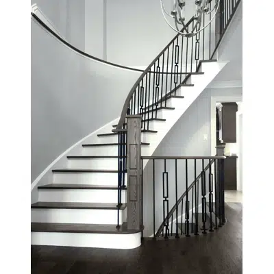billede til EAC Modern Double Slim Rectangular Baluster