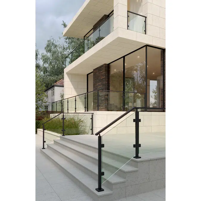 EAC Elite Posts - H2 Handrail Series - Glass Railing 