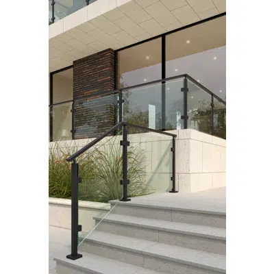 afbeelding voor EAC Elite Posts - H2 Handrail Series - Glass Railing 