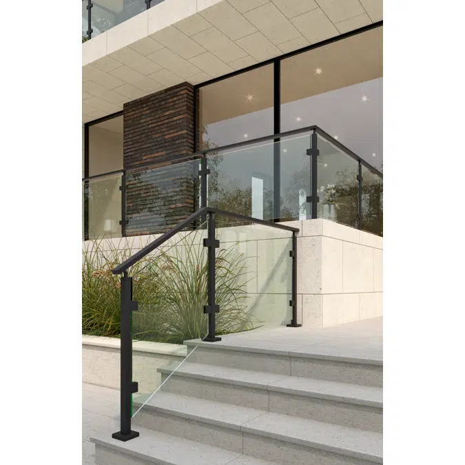 EAC Elite Posts - H2 Handrail Series - Glass Railing 