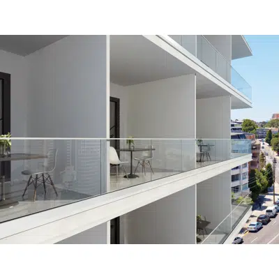 EAC M4 Series Commercial Base Shoe - Glass Railing 图像