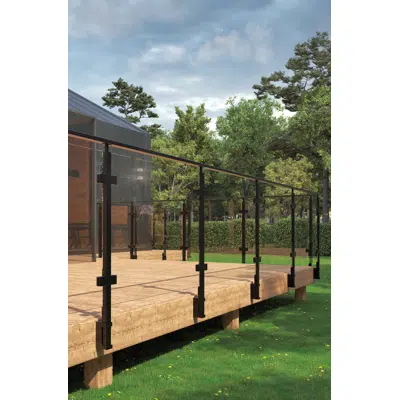 Image for EAC Elite Posts - S1 Side Mount Series - Glass Railing 