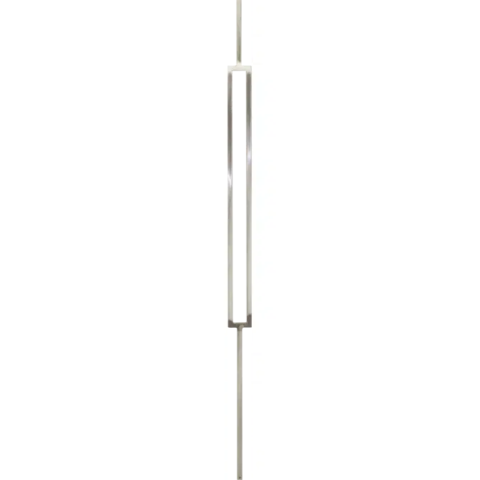 EAC Modern Single Slim Rectangular Solid Baluster