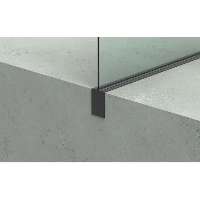 EAC M3 Series Base Shoe - Glass Railing 