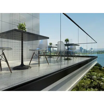 Imagem para EAC M5 Series Commercial Base Shoe - Glass Railing }