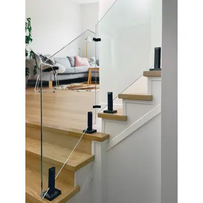 Imagem para EAC Standard Top Mount 8" Spigot - Glass Railing }