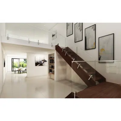 EAC Adjustable Edge Mount Spigot - Glass Railing 图像