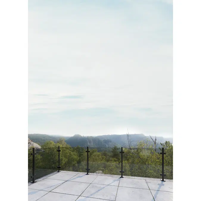 EAC Elite Posts - F1 Frameless Series - Glass Railing 