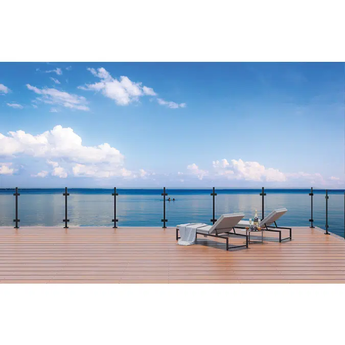 EAC Elite Posts - F1 Frameless Series - Glass Railing 