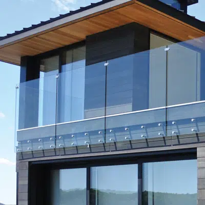 EAC T3 Series 2" Round Adjustable Standoffs - Glass Railing 图像