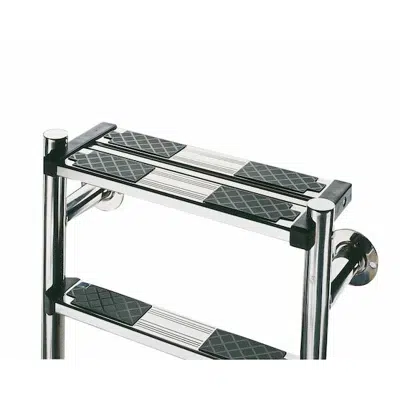 Image for Split ladder - Bottom half 1 LUXE step + 1 double safety step for pool