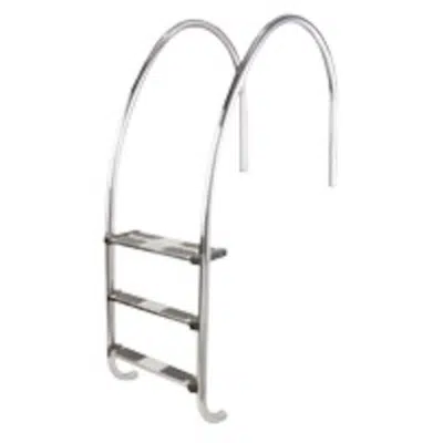 imagen para Escalera para piscina con rebosadero