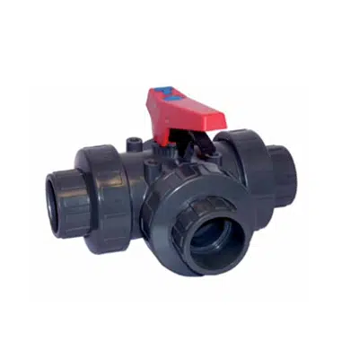 kép a termékről - 3-WAY SERIES BALL VALVE PVC