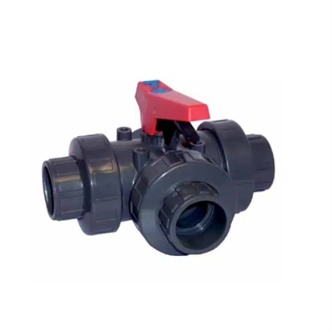 3-WAY SERIES BALL VALVE PVC