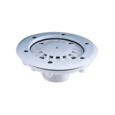 imagem para Bottom nozzle with 2" thread in ABS for liner pool