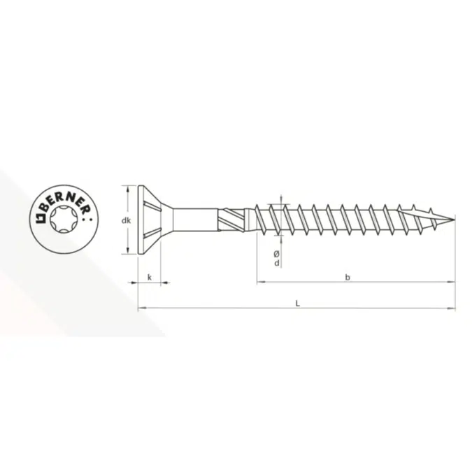 Particleboard screw EASYtop CUT
