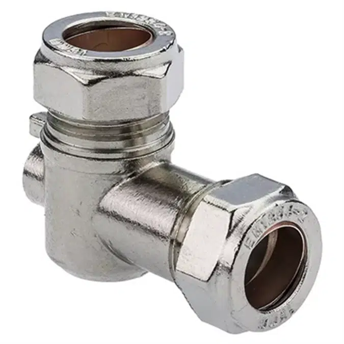 Angled Isolation Valve Chrome 15mm 36374 