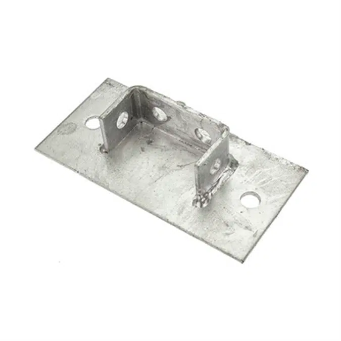 Channel Bracket - Double Channel Base Plate (200 x100mm)