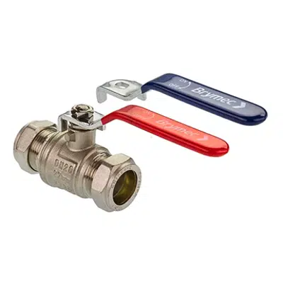 obraz dla Lever Ball Valve - 35, 42, 54mm Red & Blue 30753, 30754, 30755