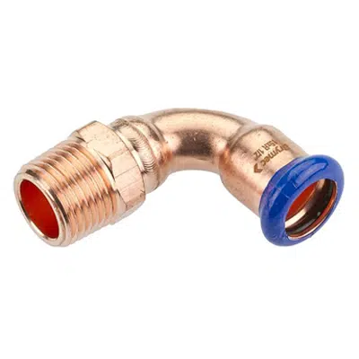 Obrázek pro Copper-Press Male Iron 90° Elbow (M-Profile) 15mm