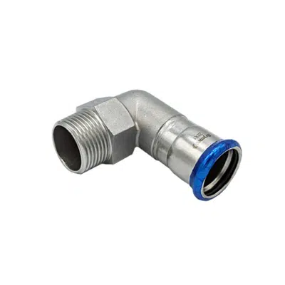 Image for Stainless Steel Press Male Iron 90° Elbow (M-Profile) 15mm - 54mm