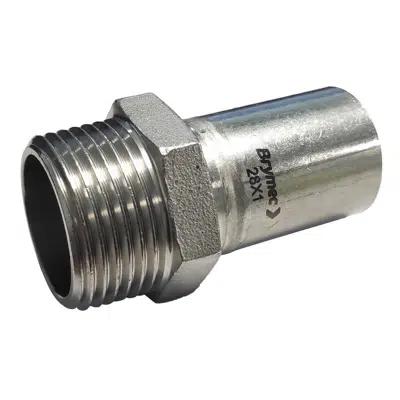 Image for Stainless Steel Press Plug-In Male Adapter (M-Profile) 15mm - 28mm