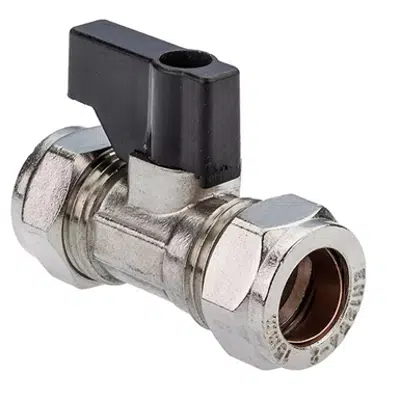 Image for Chrome Isolating Valve With Lever 15, 22mm 30840, 30841