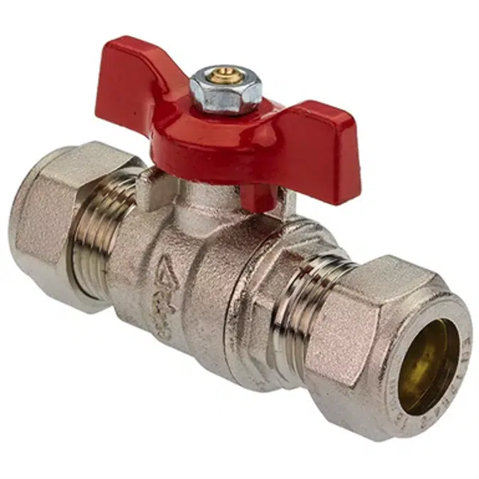 Red & Blue Butterfly Handle Ball Valve 30770, 30771, 30772