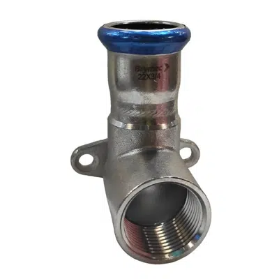 Image for Stainless Steel Press Female Backplate Elbow (M-Profile) 15mm - 22mm