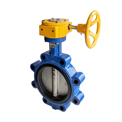 Image for Gas Butterfly Valve Fully Lugged Ductile Iron - 10" With Gear Box Attachment